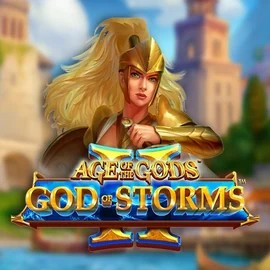 Age Of The Gods: God Of Storms 2 online game logo by Playtech on sankracasinoo.ch
